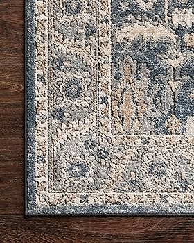 Amazon.com: Loloi Teagan Collection TEA-03 Denim/Pebble 9'-9